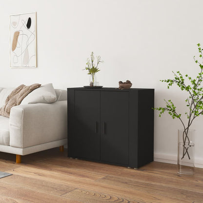 Skjenk Svart 80x33x70 cm