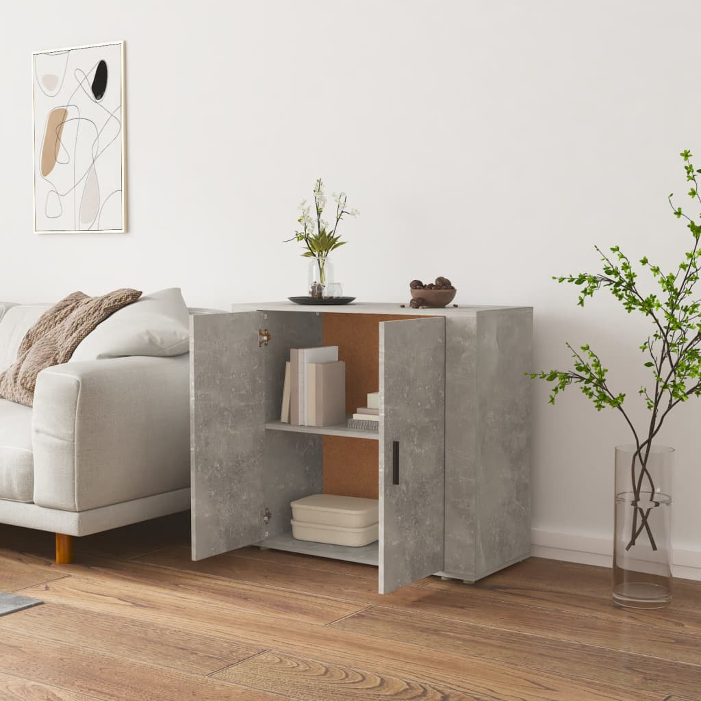 Skap Betonggrå 80x33x70 cm