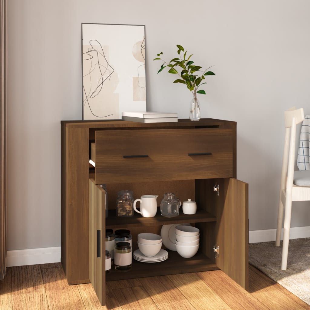 Skjenk Brun Eik 80x33x70 cm