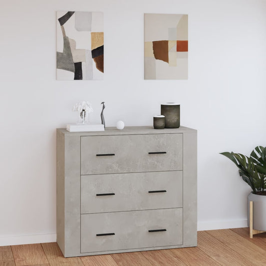 Skap Betonggrå 80x33x70 cm