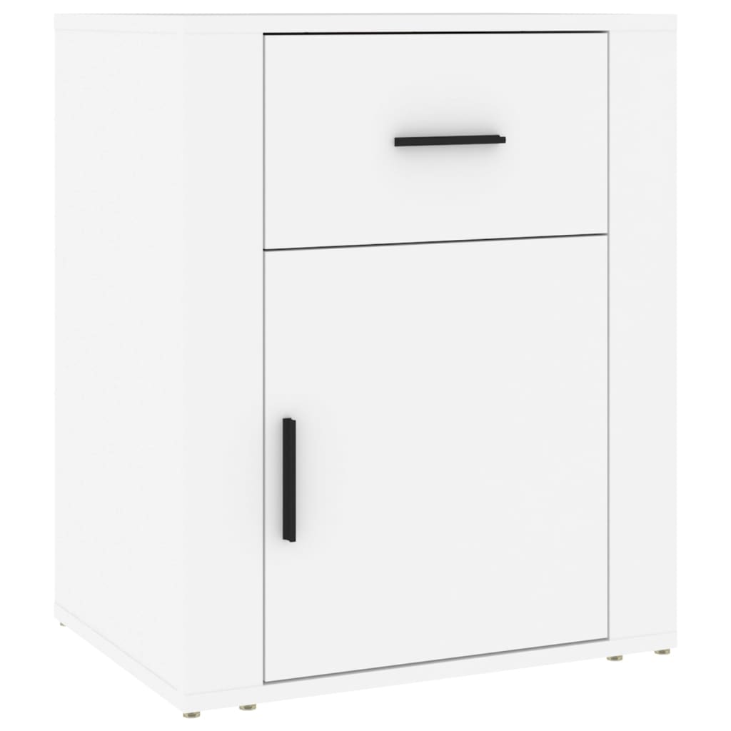 Nattbord Sengbord Hvit 50x36x60 cm