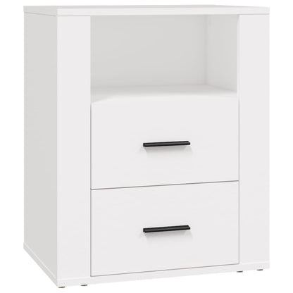 Nattbord Sengbord Hvit 50x36x60 cm
