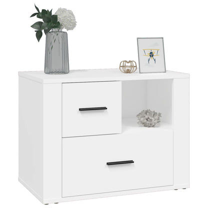 Nattbord Sengbord Hvit 60x36x45 cm