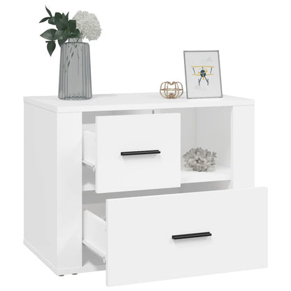 Nattbord Sengbord Hvit 60x36x45 cm