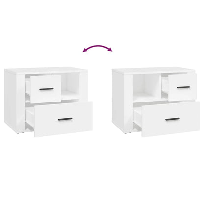 Nattbord Sengbord Hvit 60x36x45 cm
