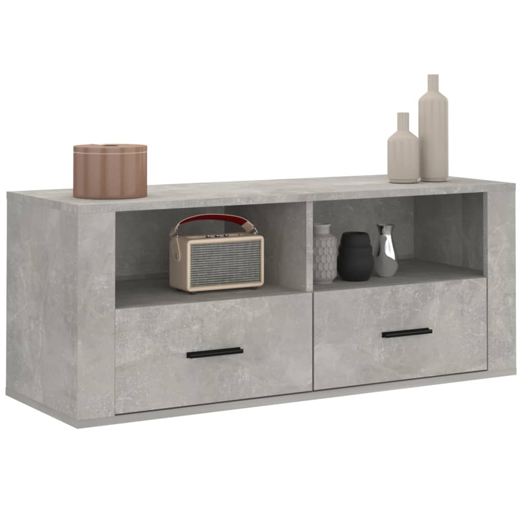 TV-Møbel Betonggrå TV-benk 100x35x40 cm