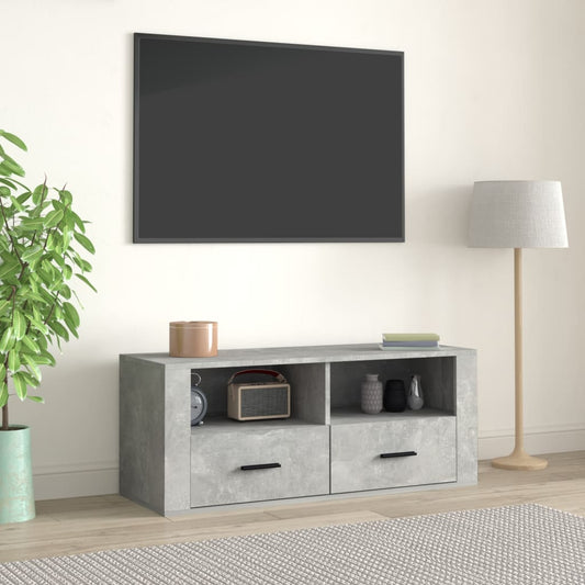 TV-Møbel Betonggrå TV-benk 100x35x40 cm