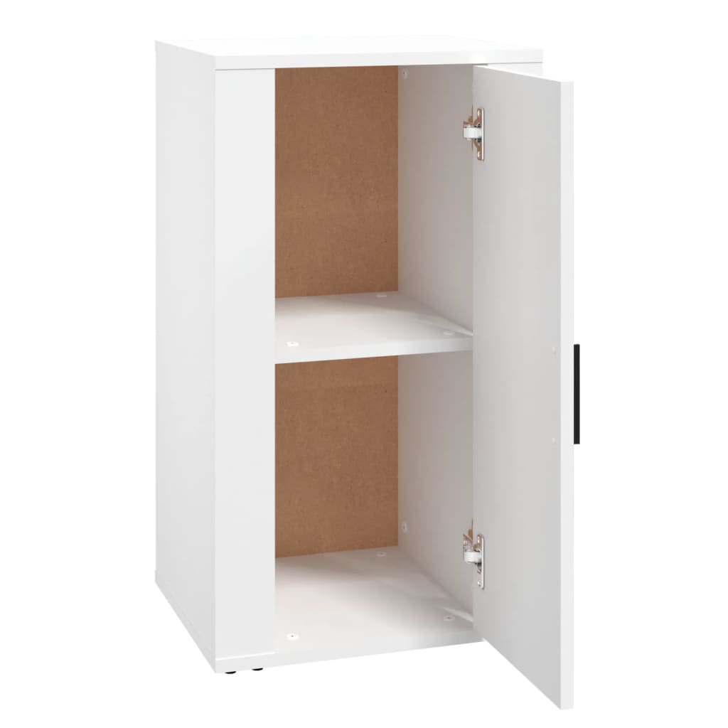 Skjenk hvit 40x33x70 cm konstruert tre