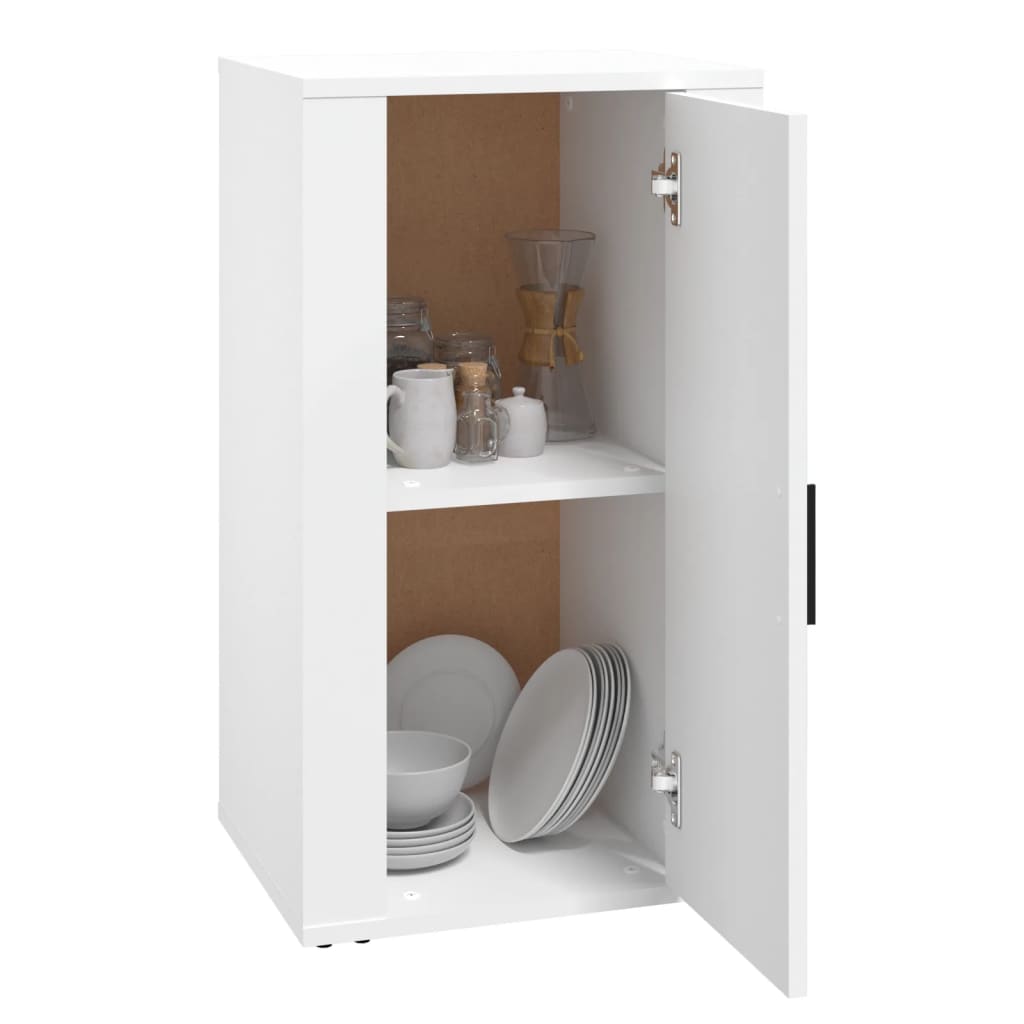 Skjenk hvit 40x33x70 cm konstruert tre