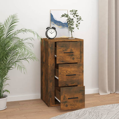 Skjenk røkt eik 40x33x70 cm konstruert tre