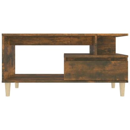 Salongbord Sofabord Røkt Eik 90x49x45 cm