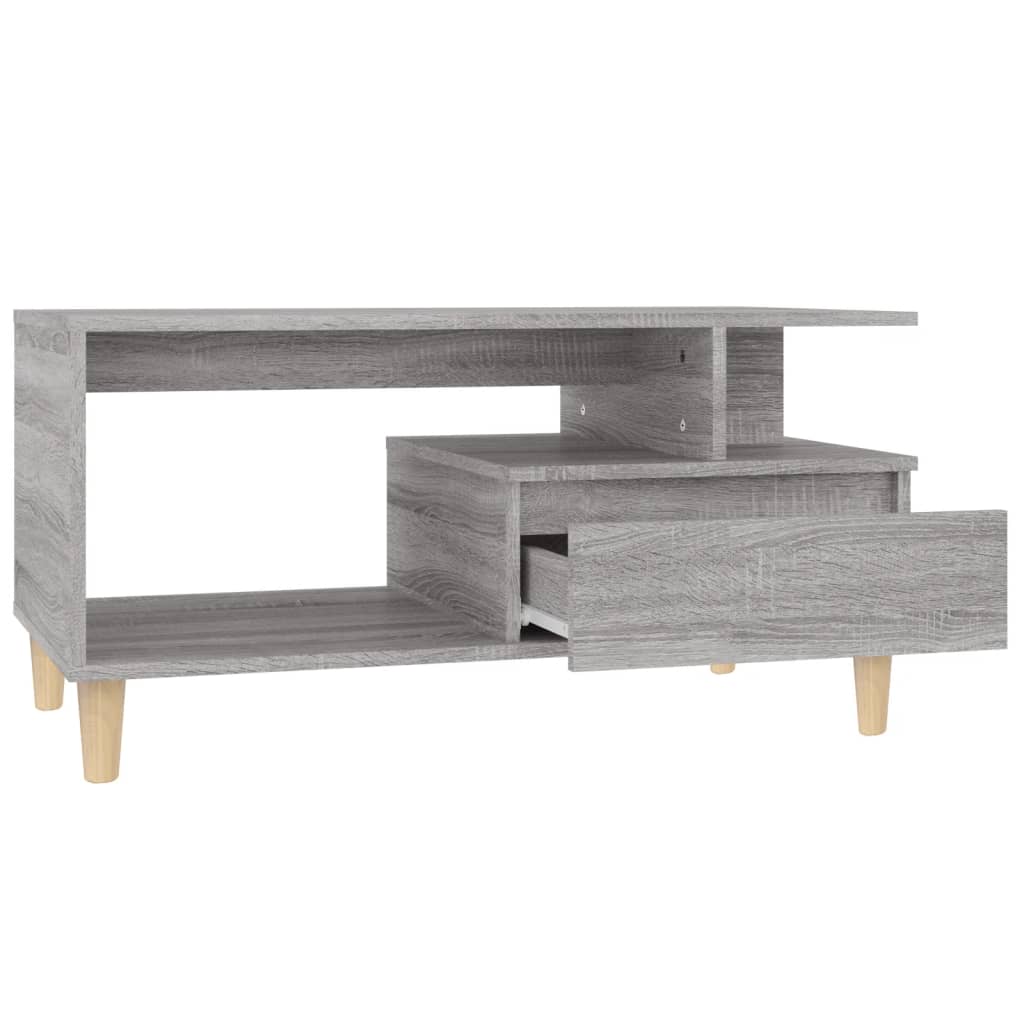 Salongbord Sofabord Sonoma Grå 90x49x45 cm