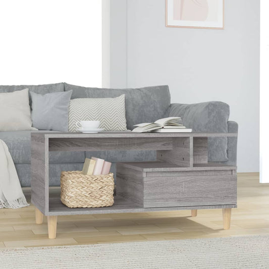 Salongbord Sofabord Sonoma Grå 90x49x45 cm