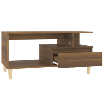 Salongbord Sofabord Brun Eik 90x49x45 cm