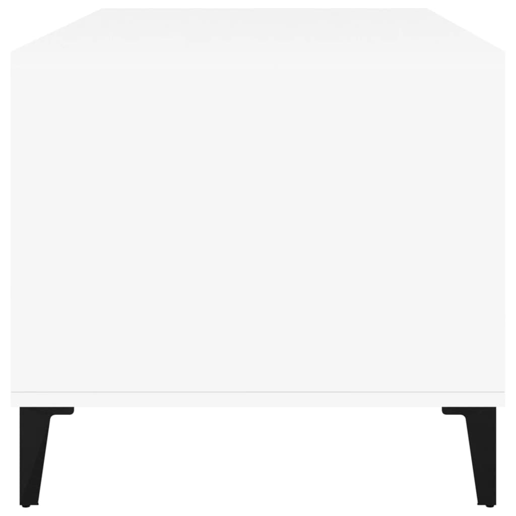 Salongbord Sofabord Hvit 90x49x45 cm