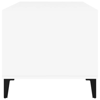 Salongbord Sofabord Hvit 90x49x45 cm
