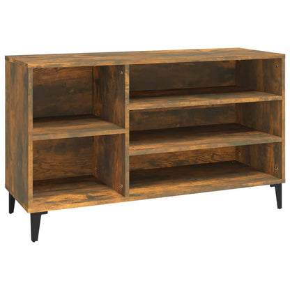 Skoskap Skohylle Skobenk Røkt Eik 102x36x60 cm