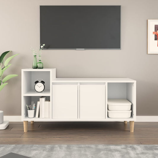 TV-Møbel Hvit TV-benk 100x35x55 cm