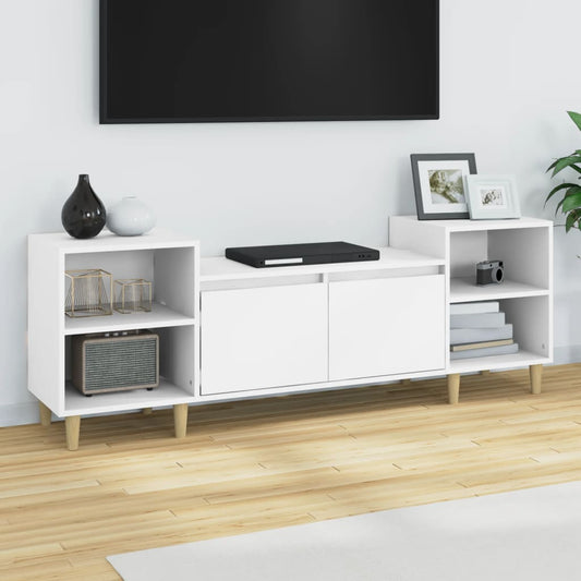 TV-Møbel Hvit TV-benk 160x35x55 cm