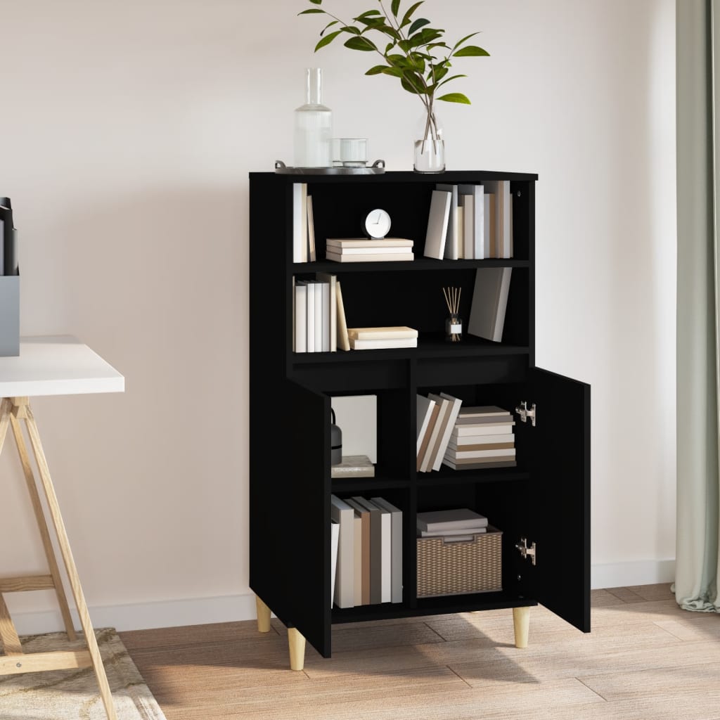 Skap Svart 60x36x110 cm