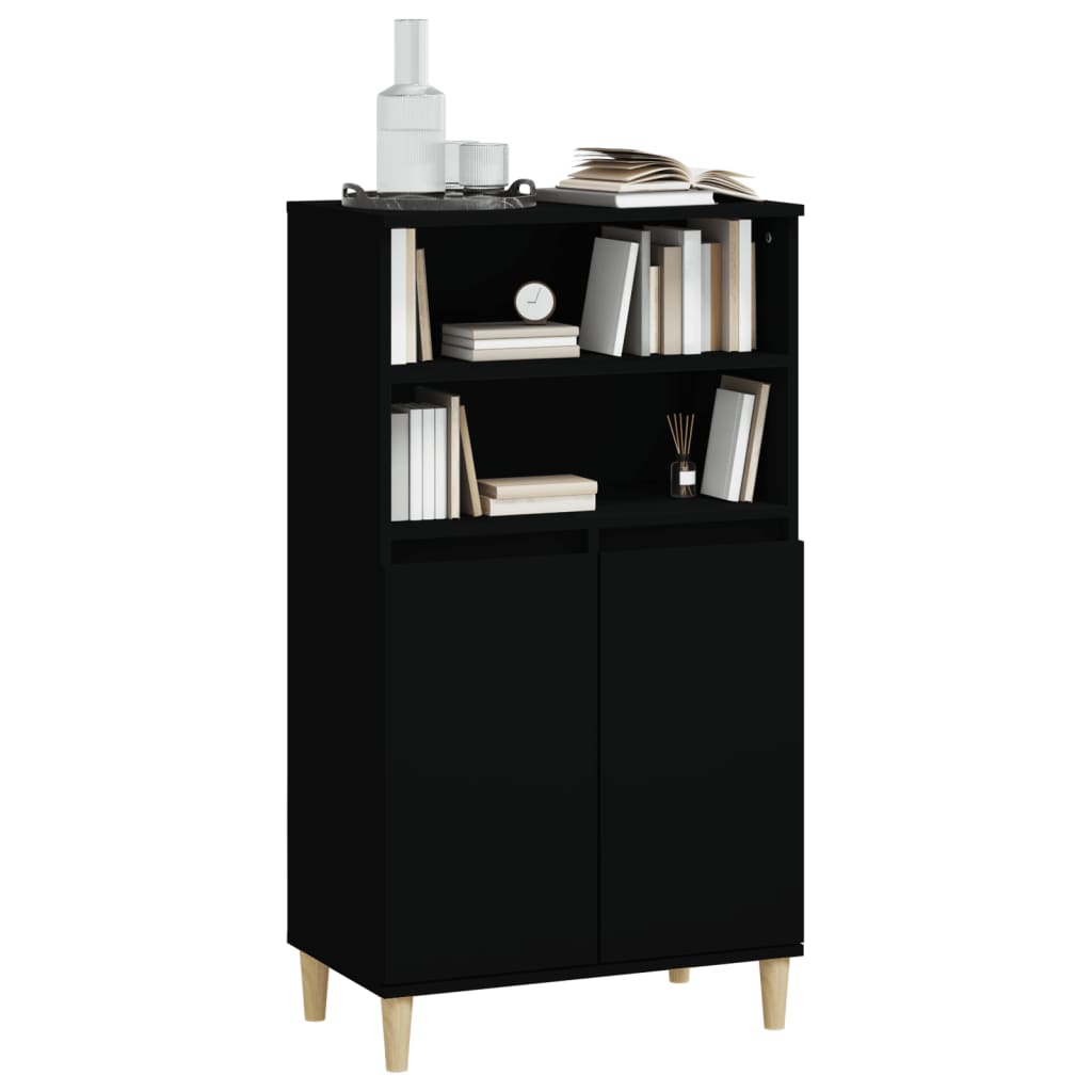 Skap Svart 60x36x110 cm
