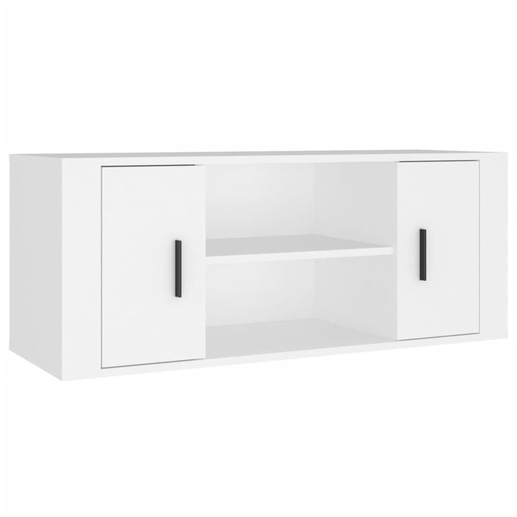 TV-Møbel Hvit Tv-benk 100x35x40 cm