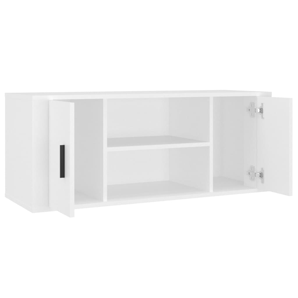 TV-Møbel Hvit Tv-benk 100x35x40 cm