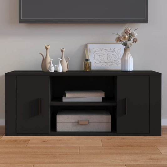 TV-Møbel Svart TV-benk 100x35x40 cm