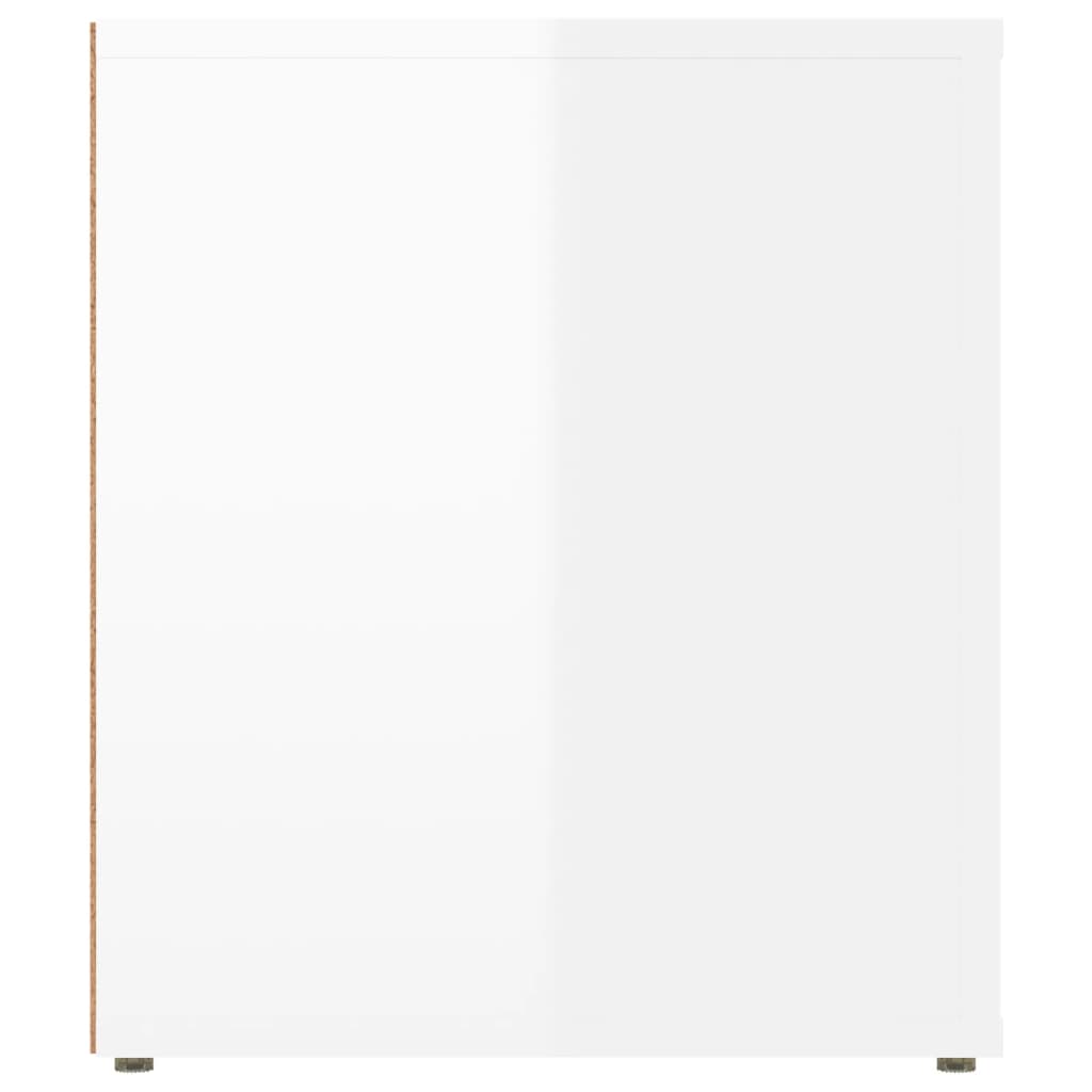 TV-Møbel Høyglans Hvit TV-benk 100x35x40 cm