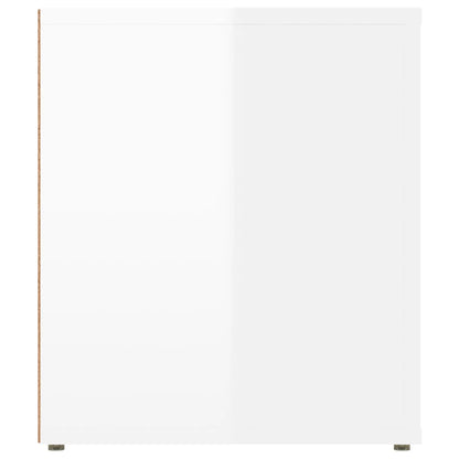 TV-Møbel Høyglans Hvit TV-benk 100x35x40 cm