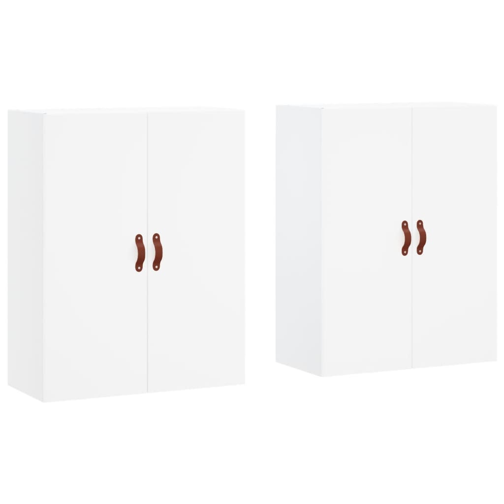 Veggskap Hvit 2 stk 69,5x34x90 cm