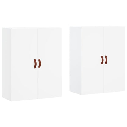 Veggskap Hvit 2 stk 69,5x34x90 cm
