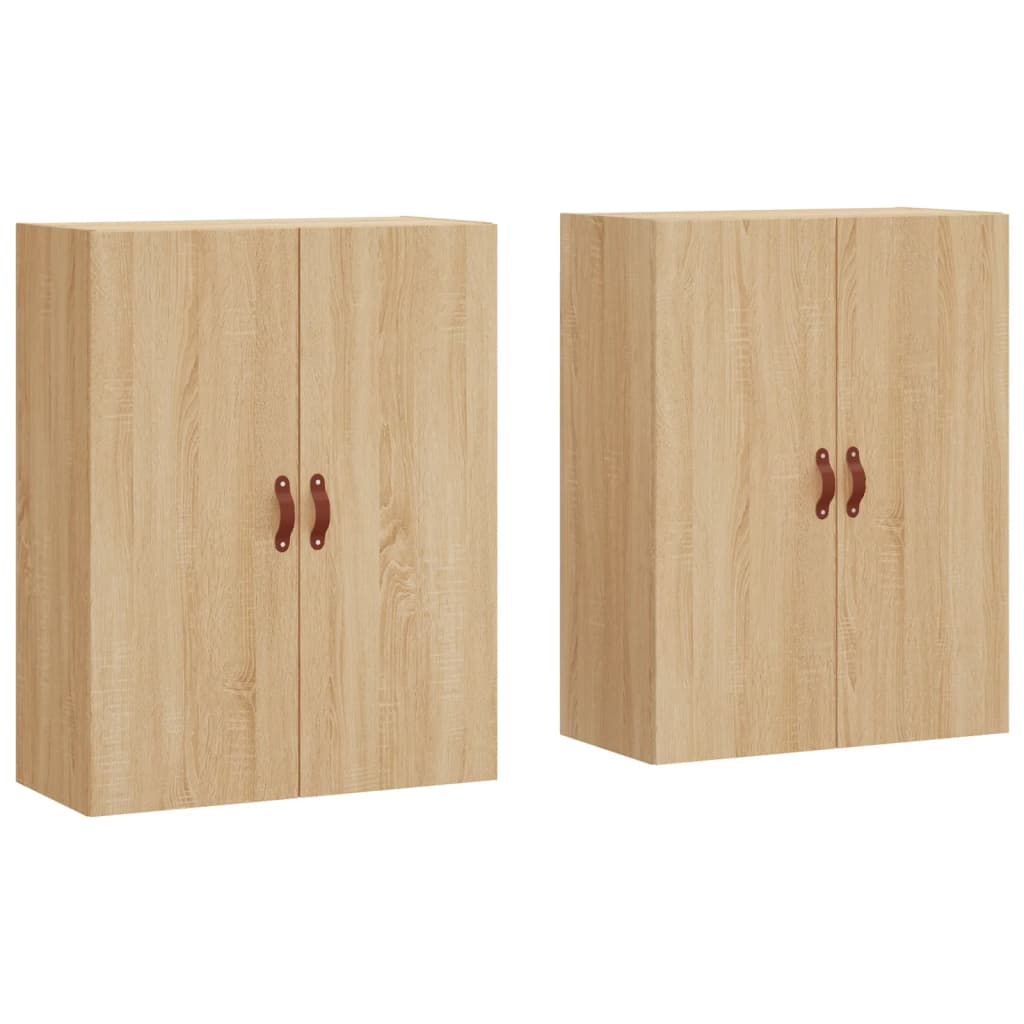 Veggskap Sonoma Eik 2 stk 69,5x34x90 cm