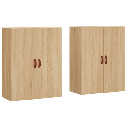 Veggskap Sonoma Eik 2 stk 69,5x34x90 cm