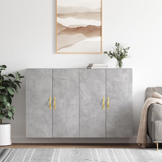 Veggskap Betonggrå 2 stk 69,5x34x90 cm