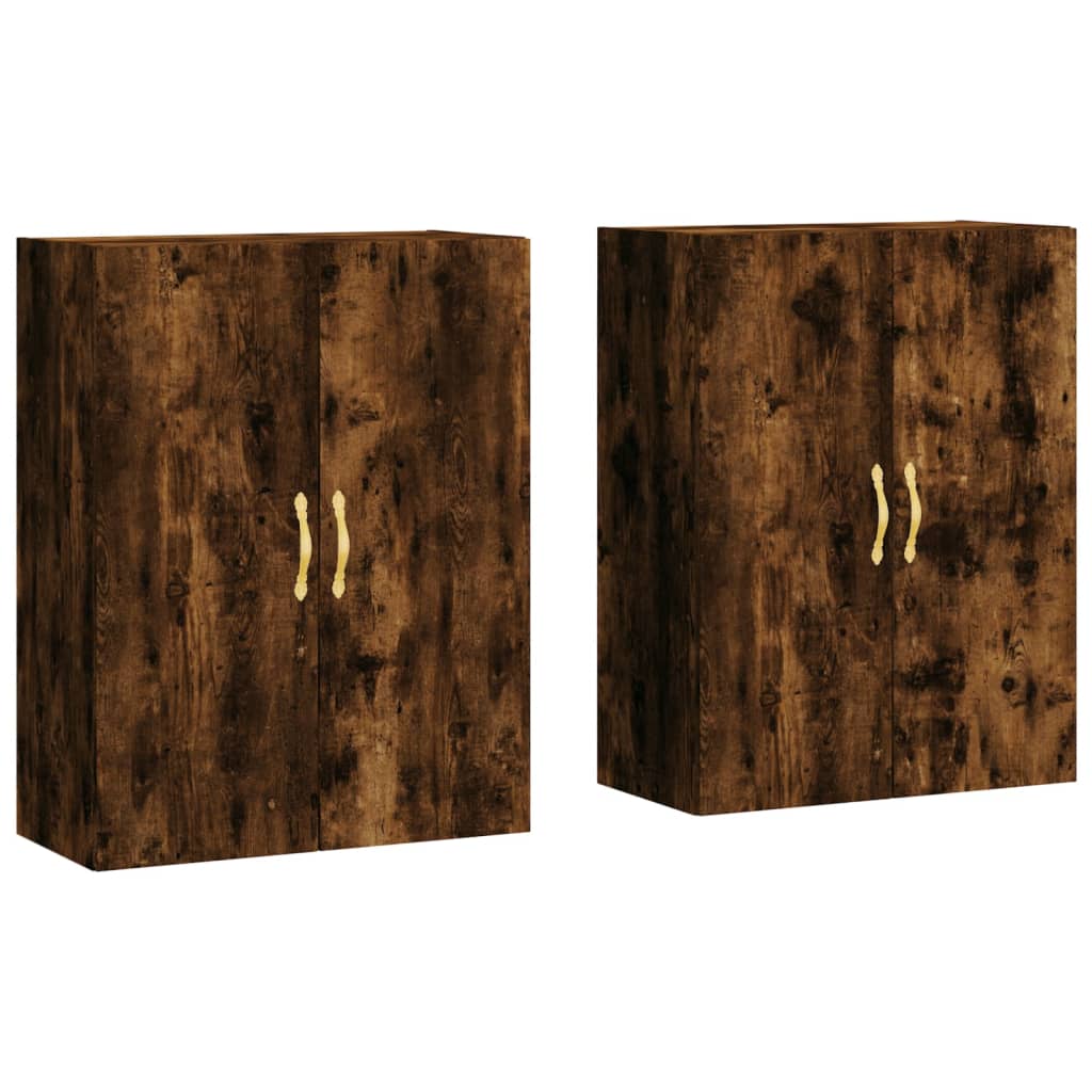 Veggskap Røkt Eik stk 69,5x34x90 cm