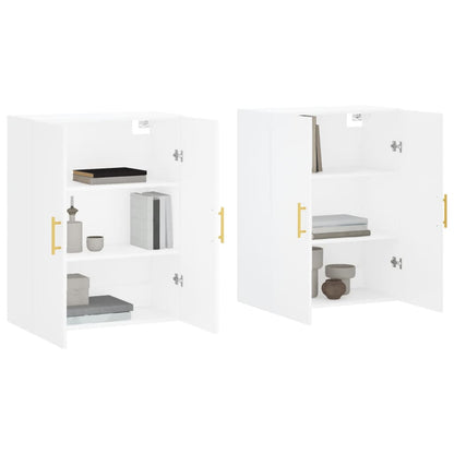 Veggskap Hvit 2 stk 69,5x34x90 cm
