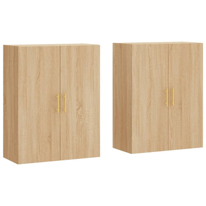 Veggskap Sonoma Eik 2 stk 69,5x34x90 cm