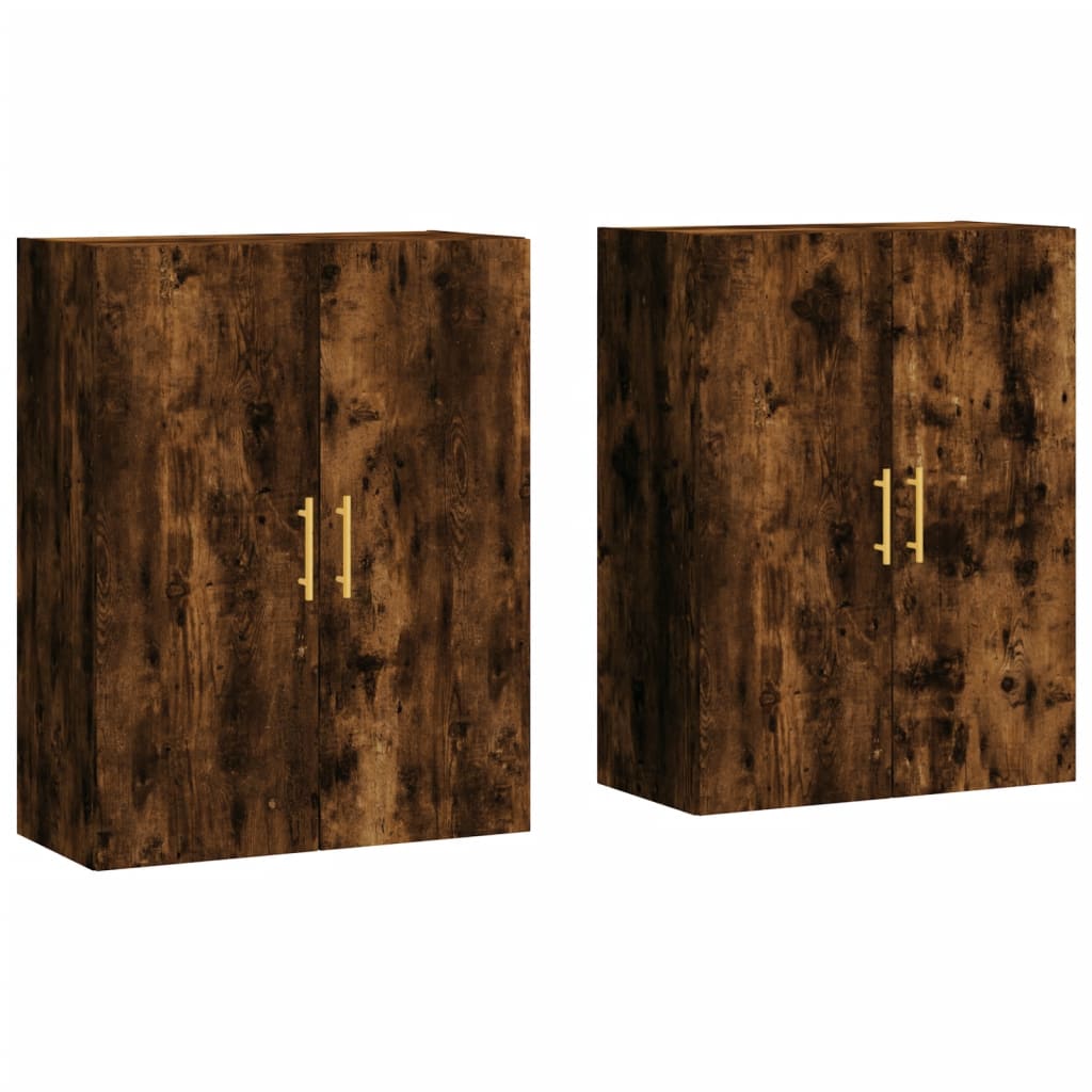 Veggskap Røkt Eik stk 69,5x34x90 cm