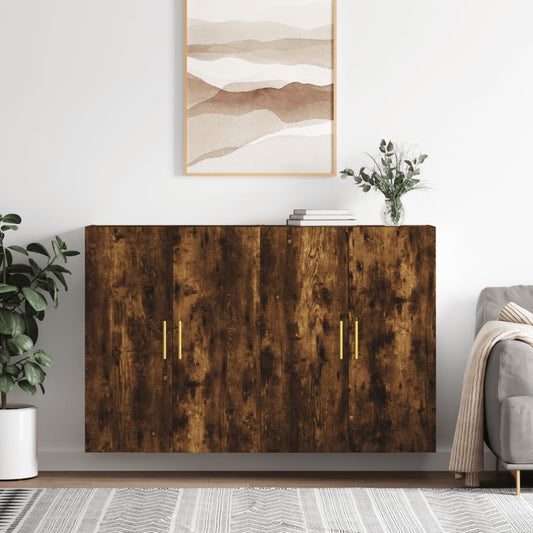 Veggskap Røkt Eik stk 69,5x34x90 cm
