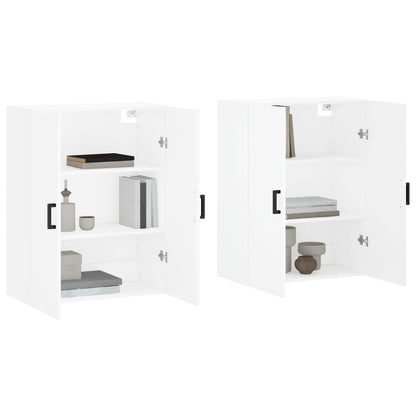 Veggskap Hvit 2 stk 69,5x34x90 cm