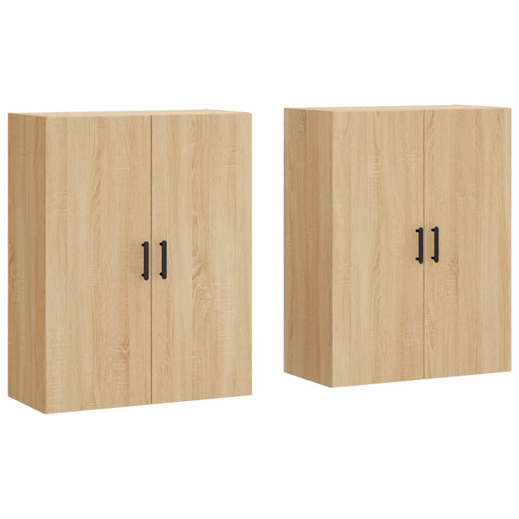 Veggskap Sonoma Eik 2 stk 69,5x34x90 cm