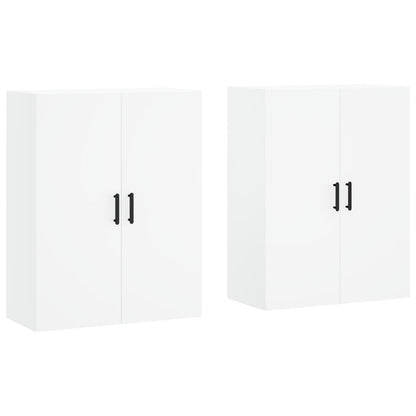 Veggskap Hvit 2 stk 69,5x34x90 cm