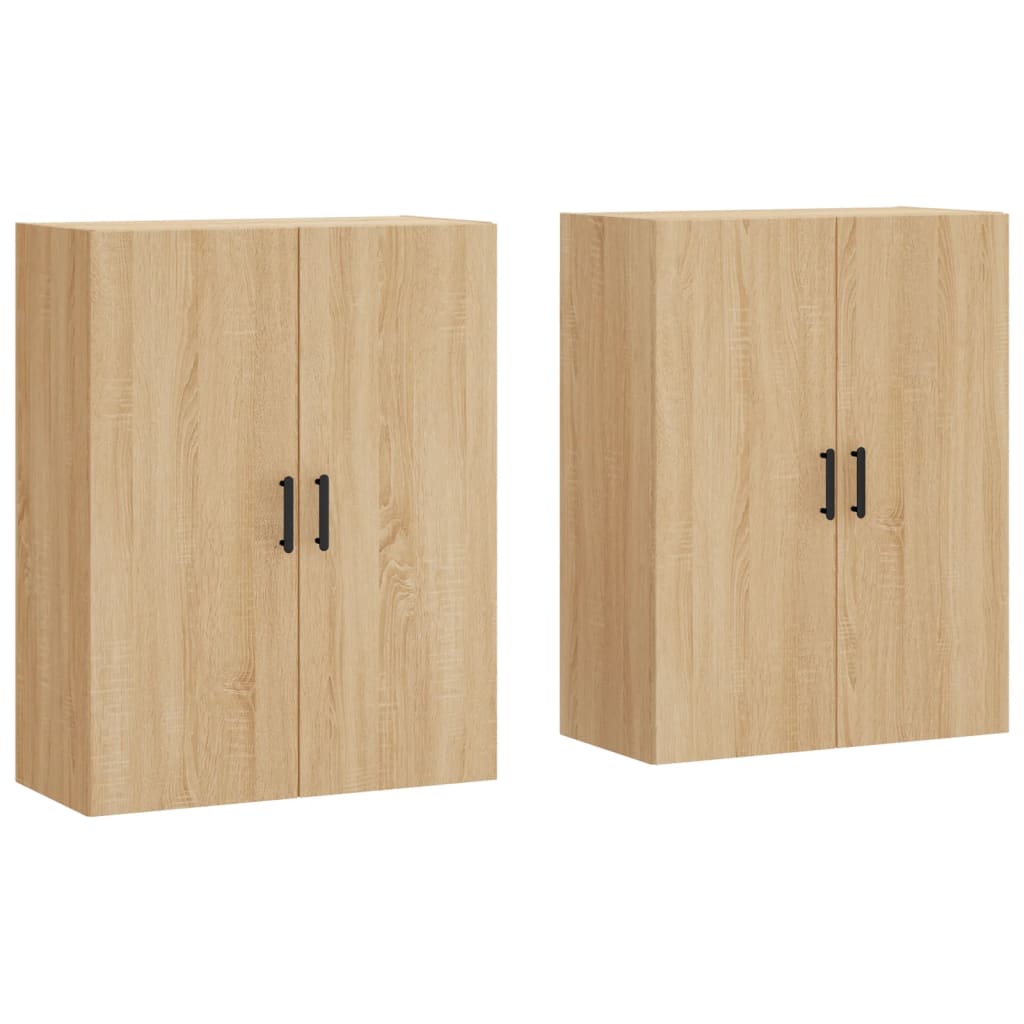 Veggskap Sonoma Eik 2 stk 69,5x34x90 cm