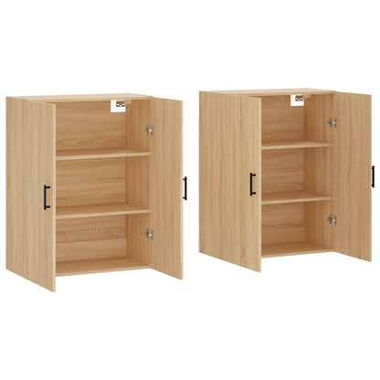 Veggskap Sonoma Eik 2 stk 69,5x34x90 cm