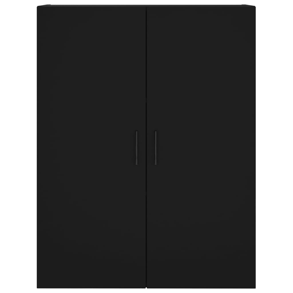 Veggskap Svart 2 stk 69,5x34x90 cm