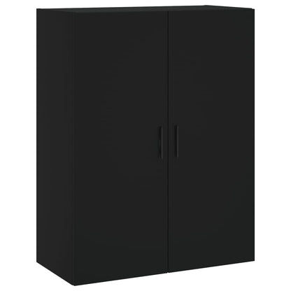 Veggskap Svart 2 stk 69,5x34x90 cm