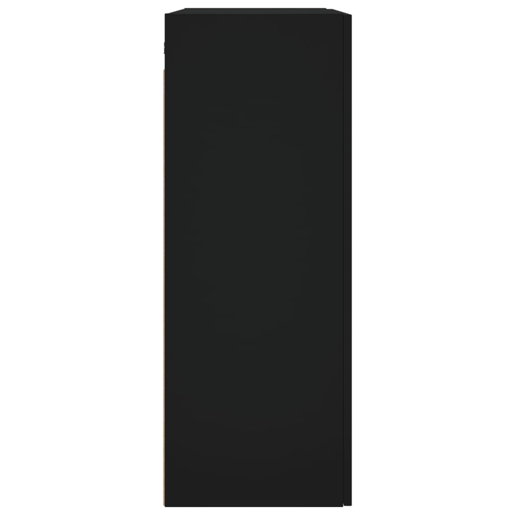 Veggskap Svart 2 stk 69,5x34x90 cm