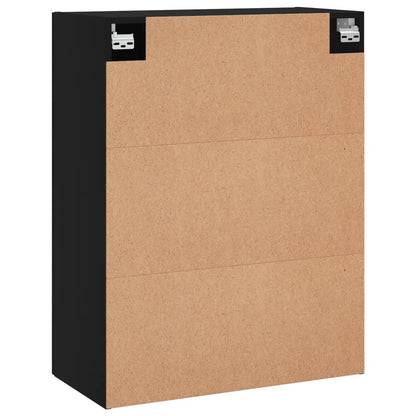 Veggskap Svart 2 stk 69,5x34x90 cm