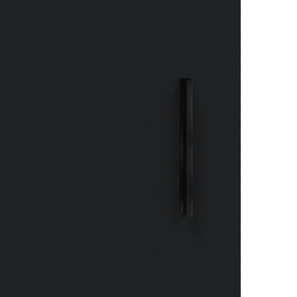 Veggskap Svart 2 stk 69,5x34x90 cm
